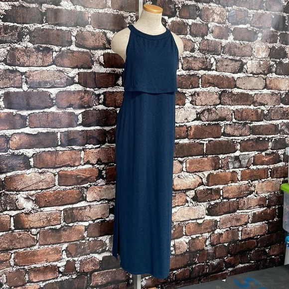 Sweaty Betty Holistic Max Layered Jersey Dress Navy Blue Size Small S - Picture 10 of 16
